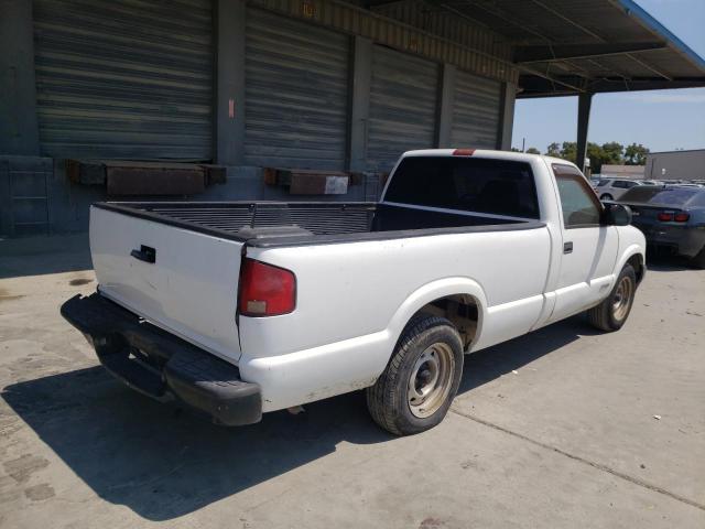 1GCCS14W618206065 - 2001 CHEVROLET S10 WHITE photo 4