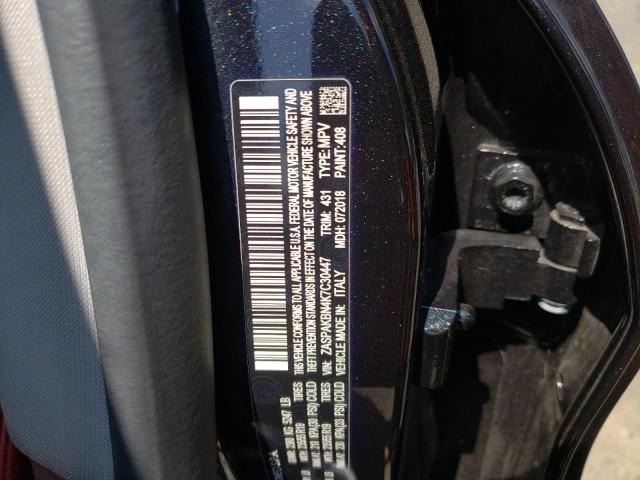 ZASPAKBN4K7C30447 - 2019 ALFA ROMEO STELVIO TI BLACK photo 10