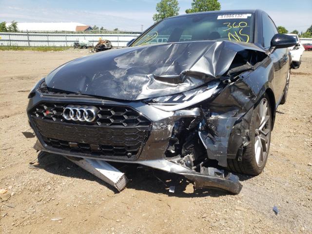 WAUC4AF41MA086787 - 2021 AUDI S4 PRESTIG GRAY photo 9