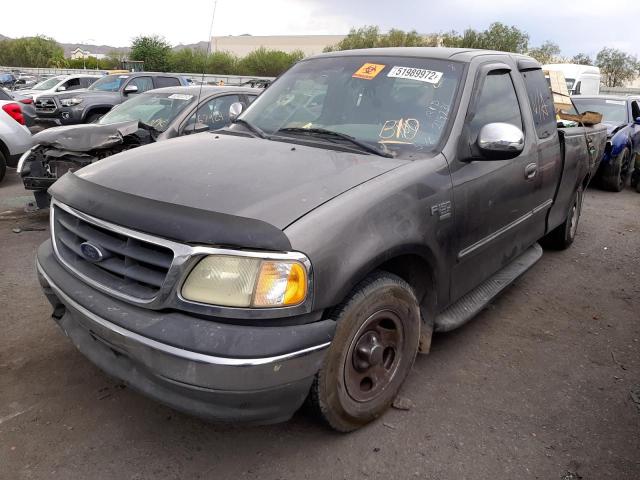 2FTRX17W42CA35834 - 2002 FORD F-150 GRAY photo 2