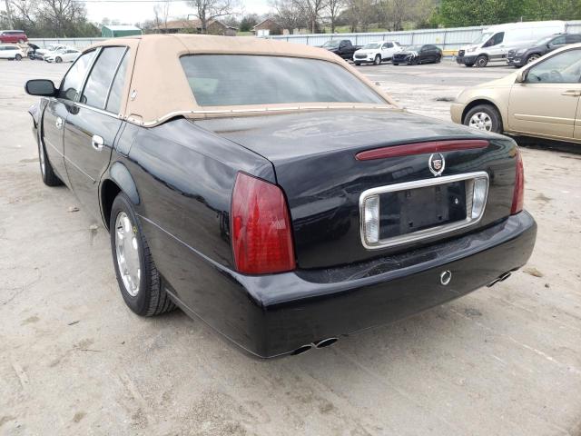 1G6KD54Y3YU265805 - 2000 CADILLAC DEVILLE BLACK photo 3