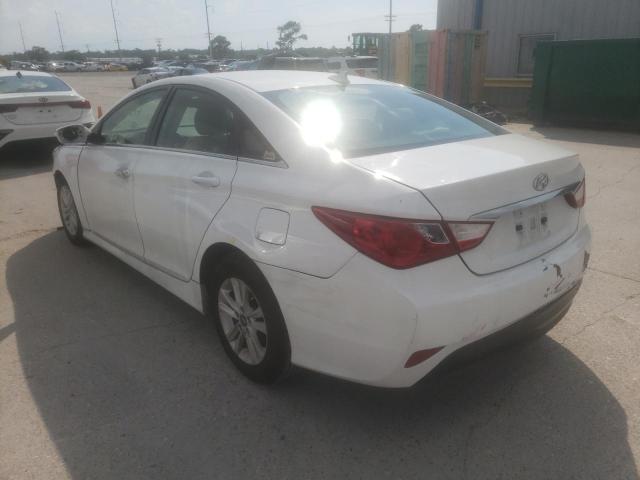 5NPEB4AC7EH880723 - 2014 HYUNDAI SONATA GLS WHITE photo 3