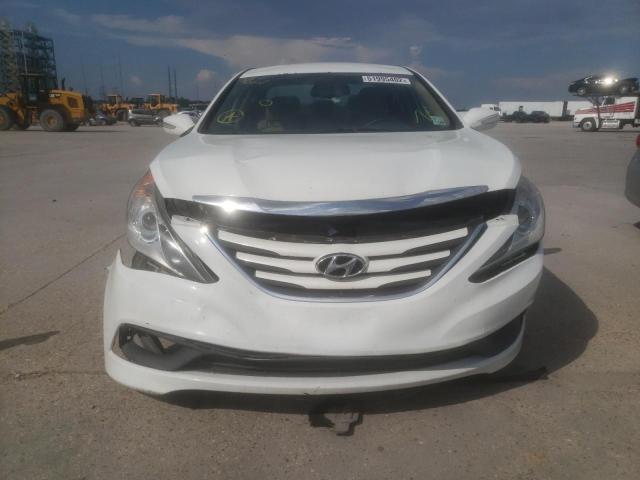 5NPEB4AC7EH880723 - 2014 HYUNDAI SONATA GLS WHITE photo 9