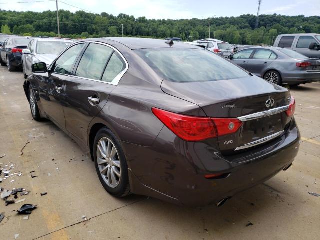 JN1CV7AR3GM250651 - 2016 INFINITI Q50 BASE BROWN photo 3