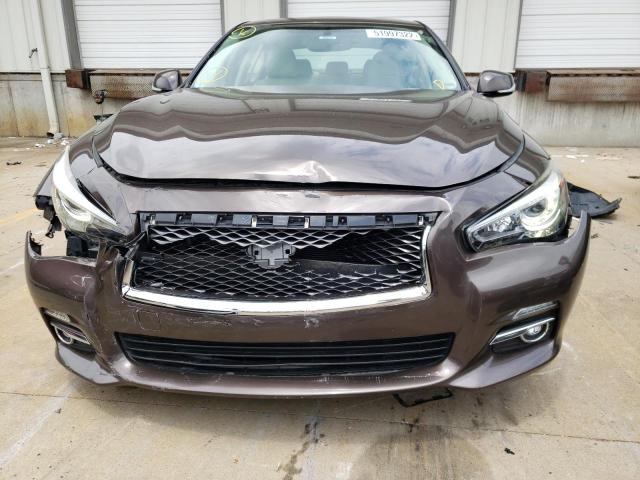 JN1CV7AR3GM250651 - 2016 INFINITI Q50 BASE BROWN photo 9