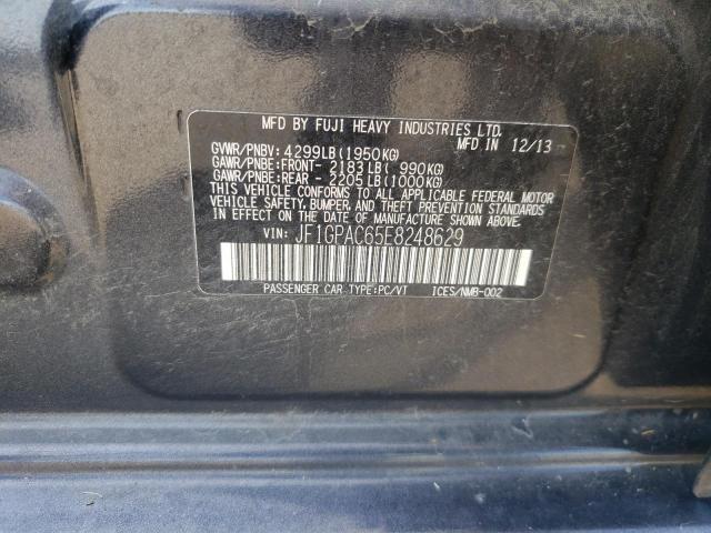 JF1GPAC65E8248629 - 2014 SUBARU IMPREZA PR GRAY photo 10