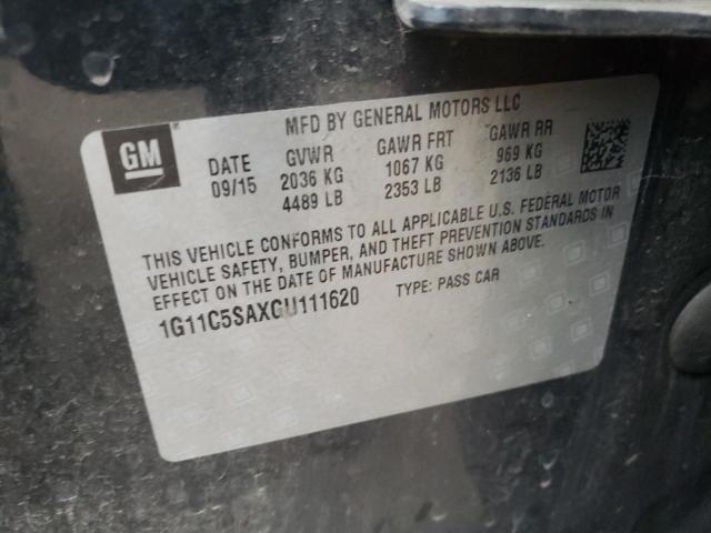 1G11C5SAXGU111620 - 2016 CHEVROLET MALIBU LIM 石墨色 照片 10