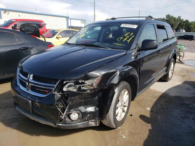 3C4PDCBG7DT587885 - 2013 DODGE JOURNEY BLACK photo 2