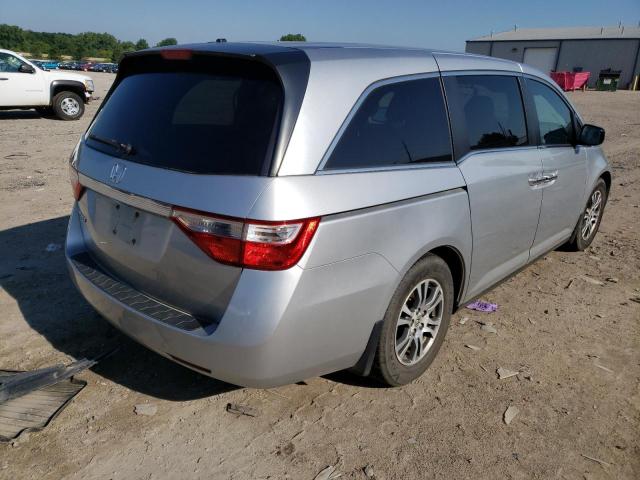 5FNRL5H42CB021280 - 2012 HONDA ODYSSEY EX SILVER photo 4