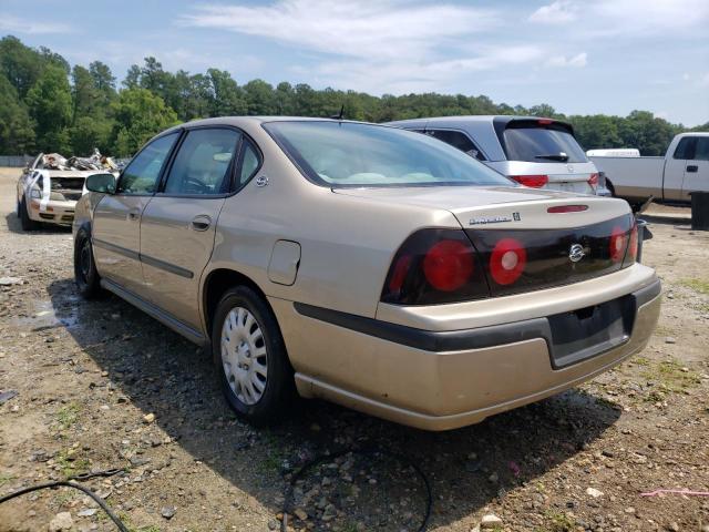 2G1WF52E259102694 - 2005 CHEVROLET IMPALA GOLD photo 3