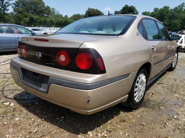 2G1WF52E259102694 - 2005 CHEVROLET IMPALA GOLD photo 4