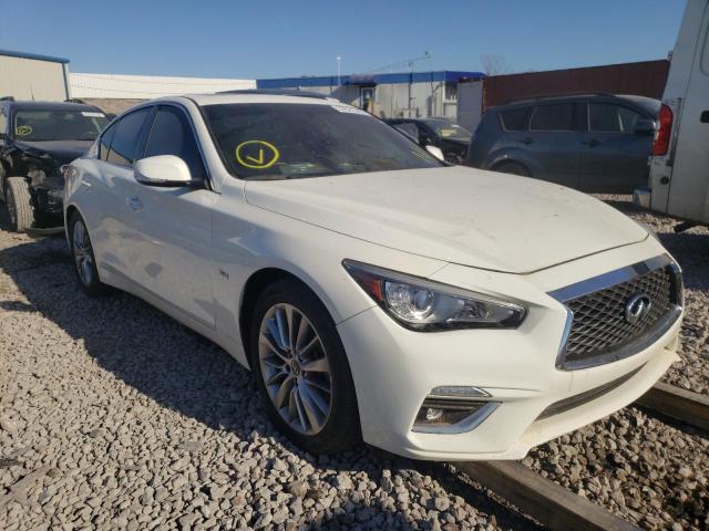 JN1EV7AP2JM359214 - 2018 INFINITI Q50 LUXE WHITE photo 1