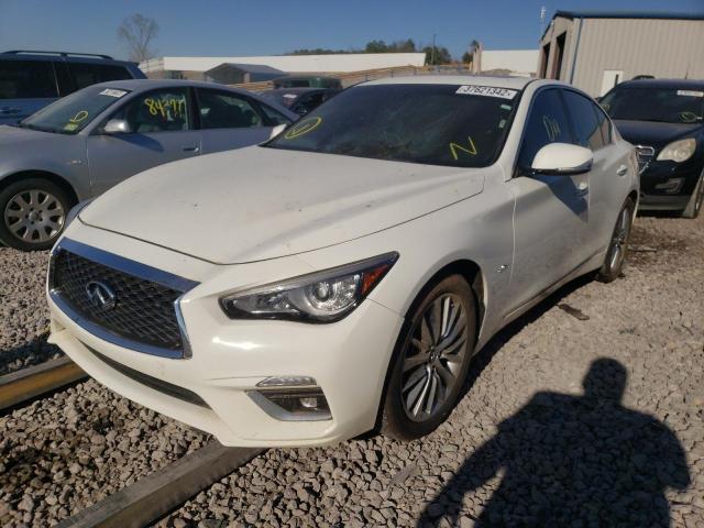 JN1EV7AP2JM359214 - 2018 INFINITI Q50 LUXE WHITE photo 2