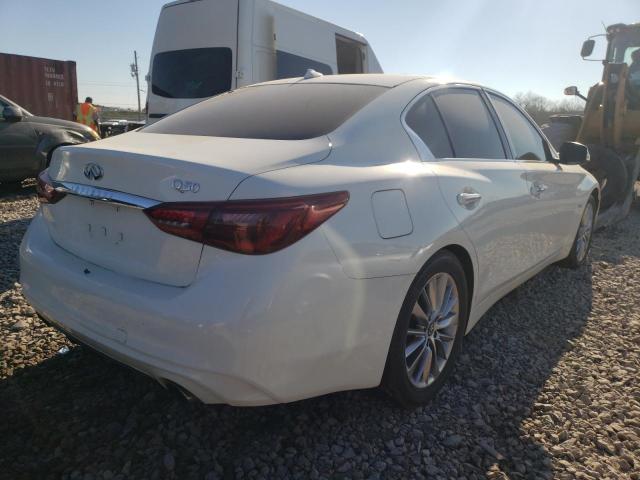 JN1EV7AP2JM359214 - 2018 INFINITI Q50 LUXE WHITE photo 4