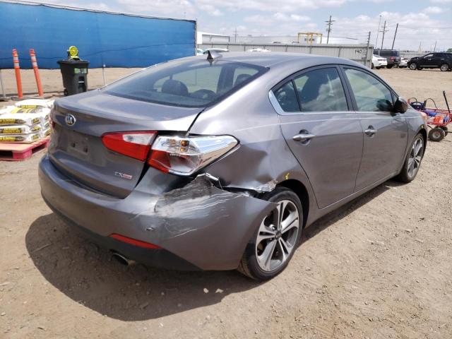 KNAFZ4A8XF5318499 - 2015 KIA FORTE EX GRAY photo 4