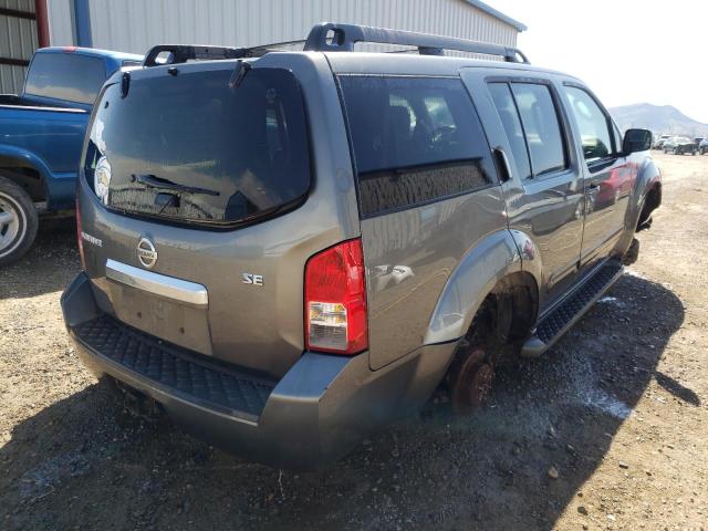 5N1AR18B08C657330 - 2008 NISSAN PATHFINDER GRAY photo 4