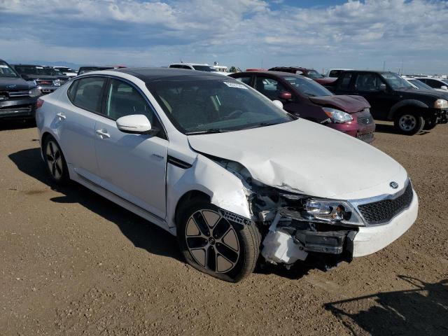 KNAGM4AD3D5058959 - 2013 KIA OPTIMA HYB WHITE photo 1