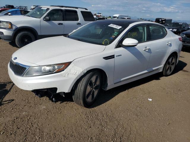 KNAGM4AD3D5058959 - 2013 KIA OPTIMA HYB WHITE photo 2