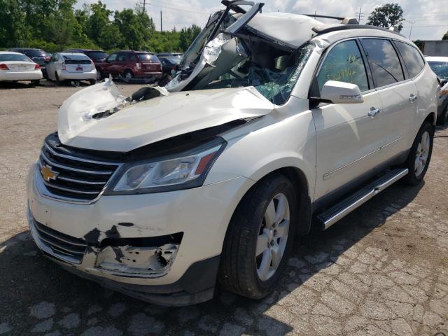 1GNKVJKD9EJ337145 - 2014 CHEVROLET TRAVERSE L WHITE photo 2