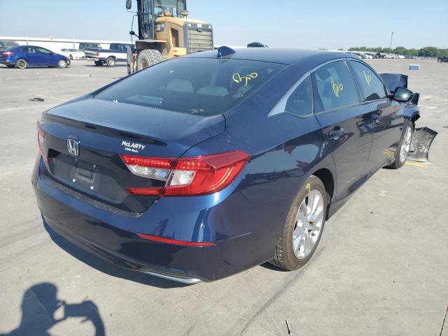 1HGCV1F12JA265150 - 2018 HONDA ACCORD LX BLUE photo 4