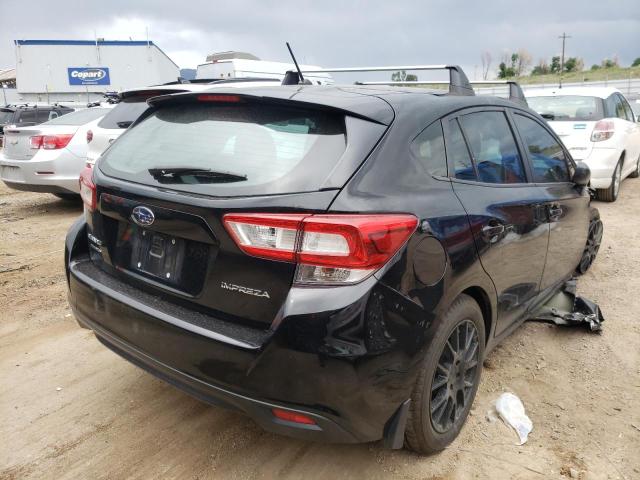 4S3GTAA62J3753303 - 2018 SUBARU IMPREZA BLACK photo 4