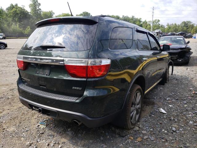 1D4SE4GT6BC639196 - 2011 DODGE DURANGO CR GREEN photo 4