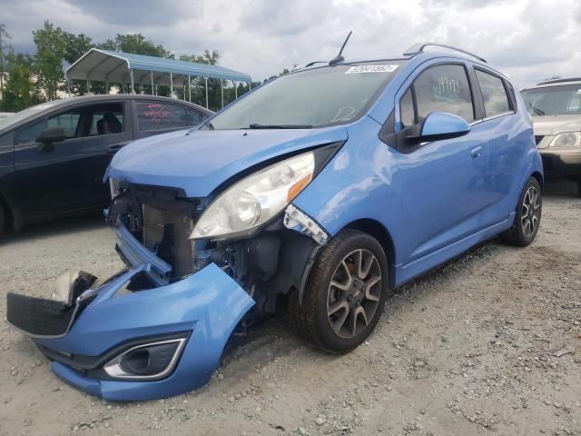 KL8CF6S91DC588675 - 2013 CHEVROLET SPARK 2LT BLUE photo 2