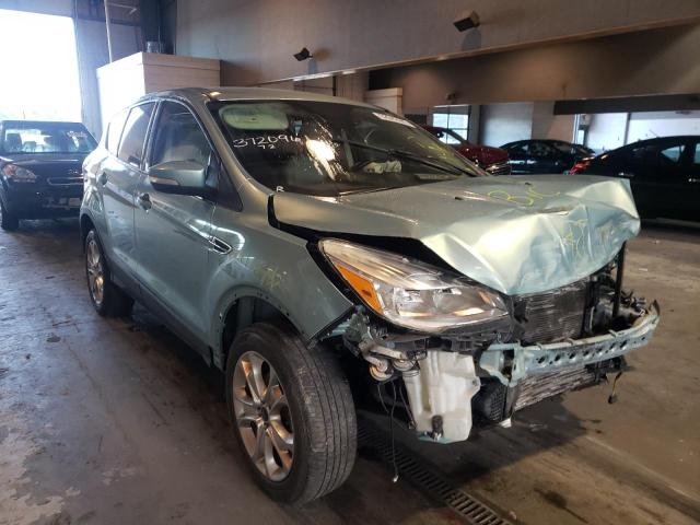 1FMCU0HXXDUD48529 - 2013 FORD ESCAPE SEL TURQUOISE photo 1