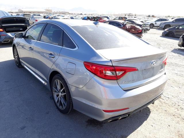 5NPE34AB1HH546969 - 2017 HYUNDAI SONATA SPO GRAY photo 3