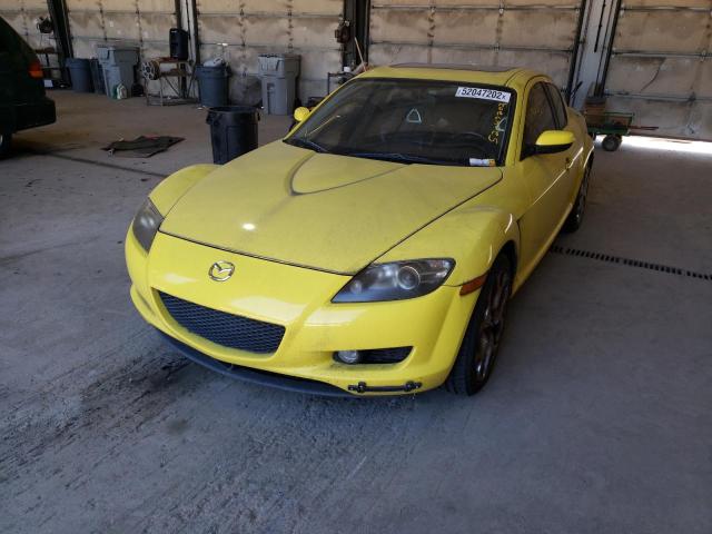 JM1FE17N540102435 - 2004 MAZDA RX8 YELLOW photo 2