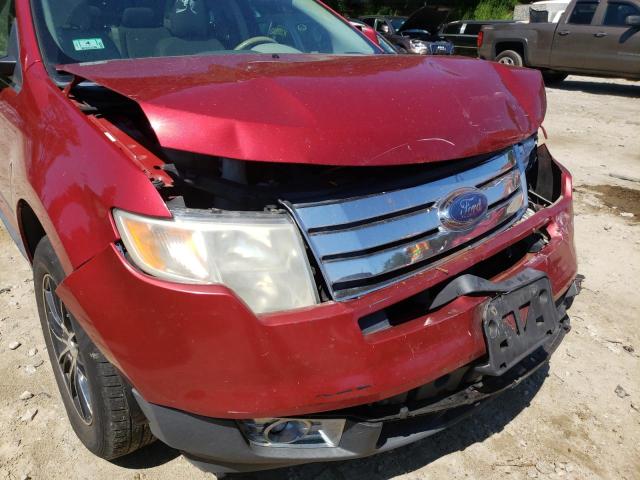 2FMDK49C47BB23692 - 2007 FORD EDGE SEL P RED photo 9