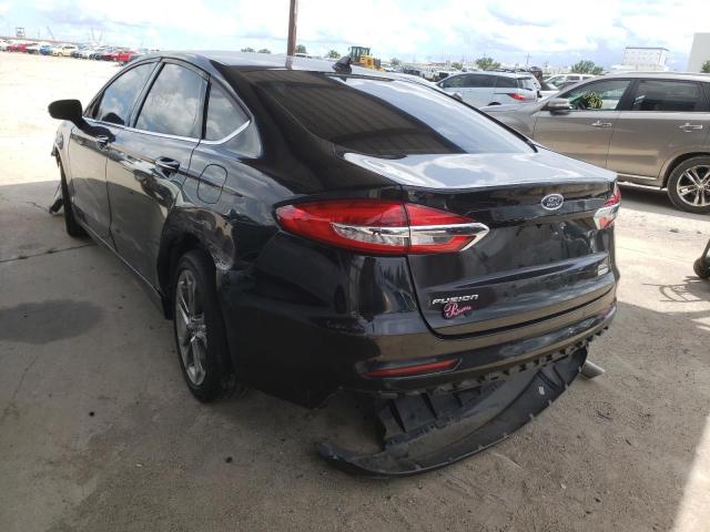 3FA6P0CD3LR154359 - 2020 FORD FUSION SEL BLACK photo 3