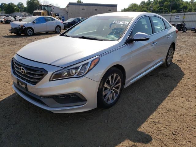 5NPE34AF8FH****** - 2015 HYUNDAI SONATA SPO SILVER photo 2