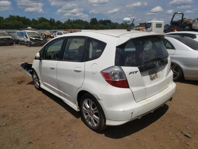 JHMGE8H41AC030435 - 2010 HONDA FIT SPORT WHITE photo 3