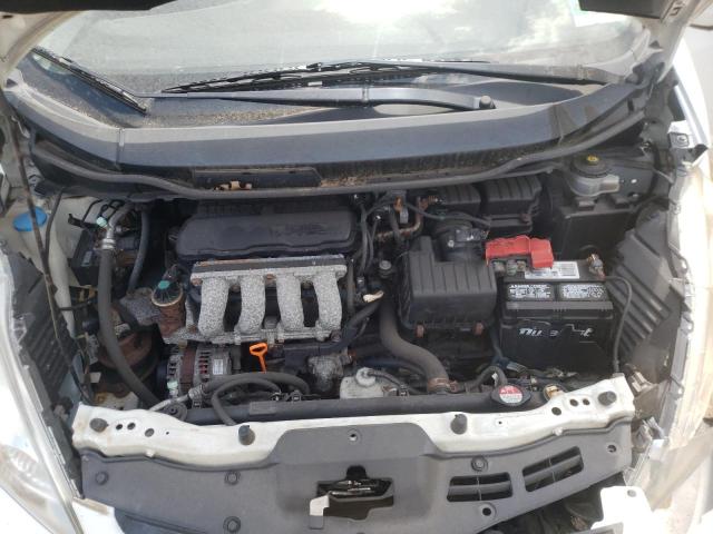 JHMGE8H41AC030435 - 2010 HONDA FIT SPORT WHITE photo 7