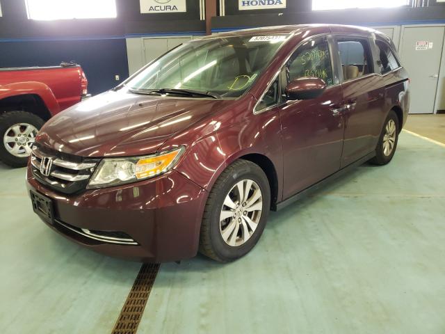 5FNRL5H6XFB009562 - 2015 HONDA ODYSSEY EX BURGUNDY photo 2