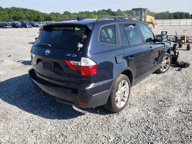 WBXPC93407WF06014 - 2007 BMW X3 3.0SI BLUE photo 4