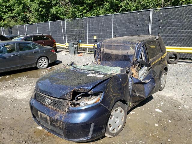 JTLKE50E081046005 - 2008 TOYOTA SCION XB BLUE photo 10
