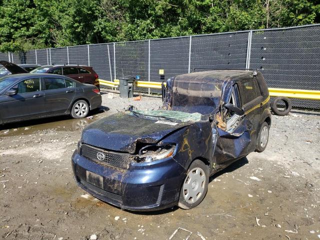 JTLKE50E081046005 - 2008 TOYOTA SCION XB BLUE photo 2