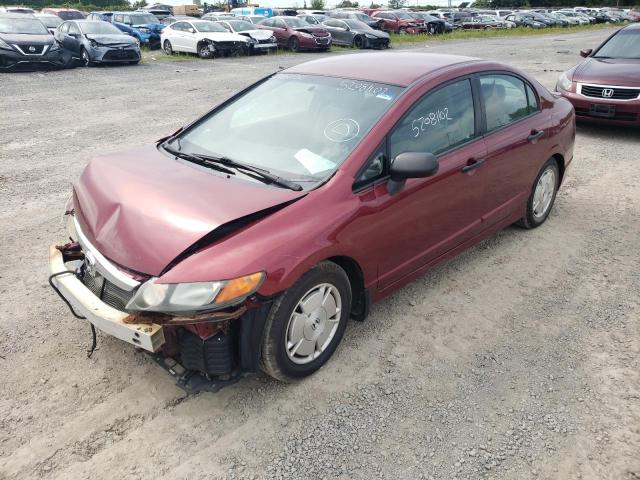 2HGFA15418H019125 - 2008 HONDA CIVIC DX-G BURGUNDY photo 2