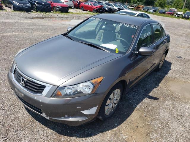 1HGCP26339A805828 - 2009 HONDA ACCORD LX GRAY photo 2