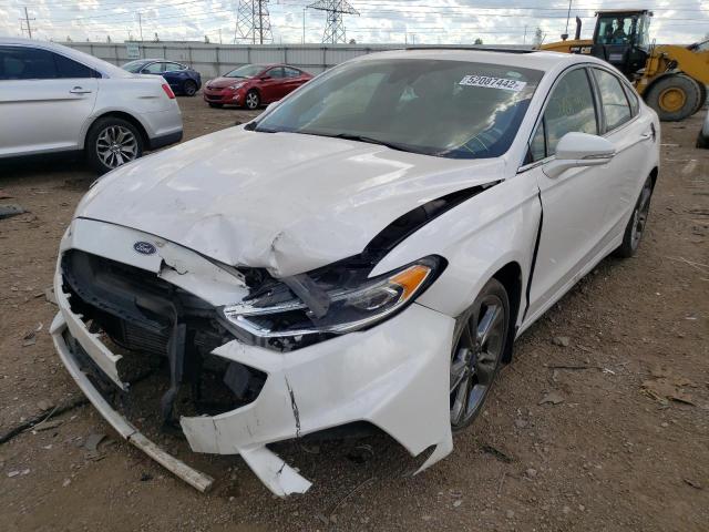 3FA6P0VP8HR353325 - 2017 FORD FUSION SPO WHITE photo 2