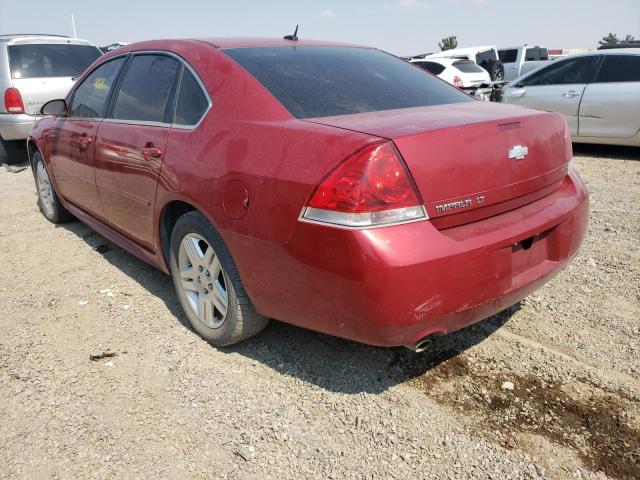 2G1WB5E36E1180285 - 2014 CHEVROLET IMPALA LIM RED photo 3