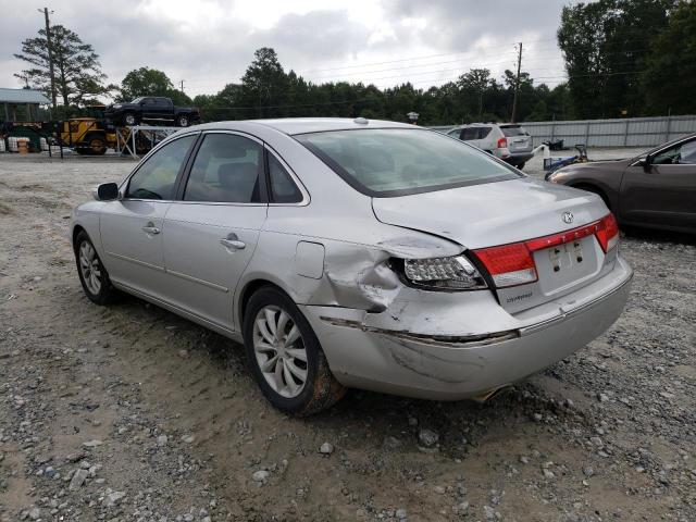 KMHFC46F78A272518 - 2008 HYUNDAI AZERA SE SILVER photo 3