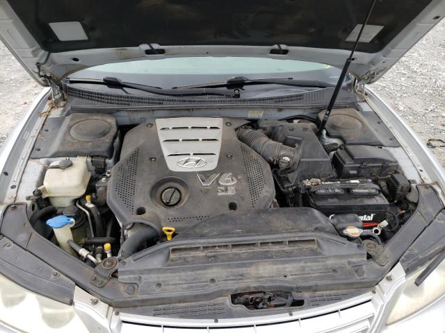 KMHFC46F78A272518 - 2008 HYUNDAI AZERA SE SILVER photo 7