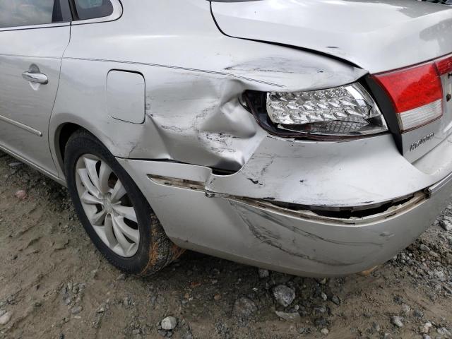 KMHFC46F78A272518 - 2008 HYUNDAI AZERA SE SILVER photo 9