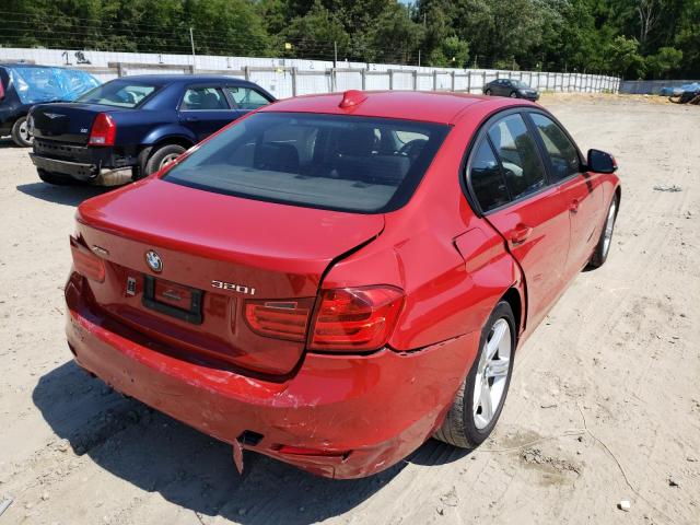 WBA3C3G51ENR25806 - 2014 BMW 320 I XDRI RED photo 4