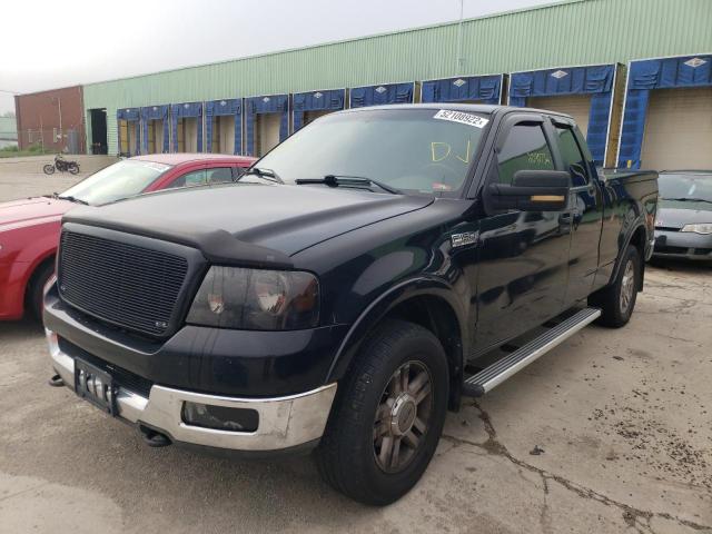 1FTPX14595FB43927 - 2005 FORD F150 BLACK photo 2