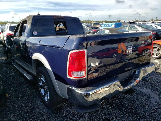 1C6RR7VT5HS530240 - 2017 RAM 1500 LARAM BLUE photo 3