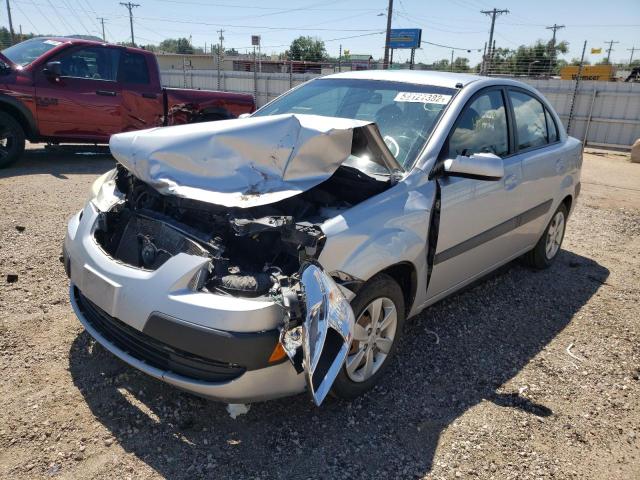 KNADE123786431084 - 2008 KIA RIO BASE SILVER photo 2